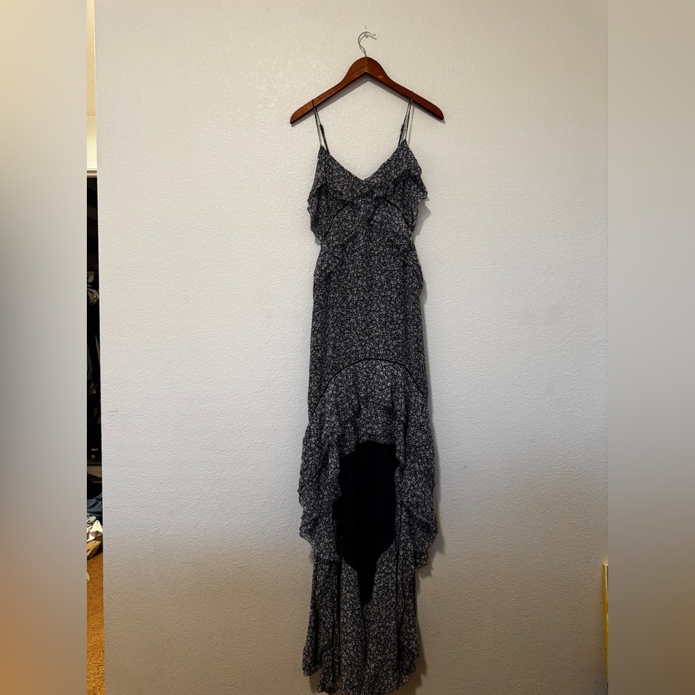 Jonathan Simkhai Black and White High Low Dress